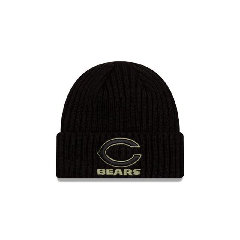 NFL Chicago Bears Salute To Service Cuff Knit (NIZ3159) - Black New Era Beanies